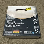 Hampton Bay 1005 702 576 Stetson 11" 1LIGHT Satin Bronze Led Ceiling Flush Mount. Fixed Price $12.50.