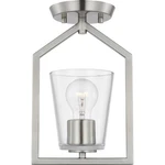 Progress Lighting P350258 Vertex 5"W Semi-flush Bowl Ceiling Nickel. Fixed Price $75.99.