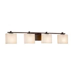 Justice Design Porcelina Era 4-LIGHT Vanity, Bronze PNA-8444-55-PLET-DBRZ. Fixed Price $312.00.
