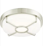 Designers Fountain 14 Brushed Nickel Led Flush Mount Smart Light. Fixed Price $24.49.