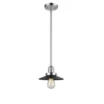 Innovations Fr Railroad Light Mini Pendant, Ch/bk 201S-PC-M6-BK. Fixed Price $172.48.