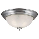 Satin Nickel 2 Light Ceiling Fixture Ideal For Kitchen Bedroom Hallway Dining.... Fixed Price $22.09.