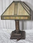 Vtg Arroyo Craftsman Mission Style Prairie Table Lamp Frank Lloyd Wright. Fixed Price $729.26.