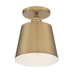 Nuvo 60-7321 Motif Light 7" Gold Semi Flush Mount Brushed Brass. Fixed Price $116.99.