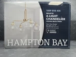 Hampton Bay Nelwyn 25 In. 4-LIGHT Vintage Brass Chandelier 1009818435. Fixed Price $54.99.