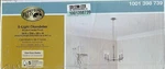 New Hampton Bay 5-LIGHT Brushed Nickel Chandelier With Clear Glass Shades. Fixed Price $120.00.