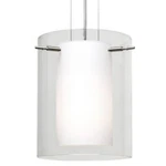 Besa Lighting 1TT-C00607-LED-SN Pahu 8 Pendant Satin Nickel Finish, Clear/opal. Fixed Price $149.99.