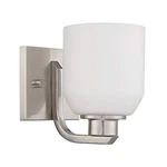 Luminance 1-LIGHT Quartz Vanity Opal Glass Nickel Sconce F19031-80. Fixed Price $29.99.