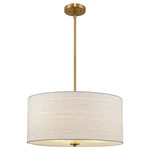Kira Home Pearl 18" Modern 3-LIGHT Large Drum Pendant Chandelier. Fixed Price $63.96.