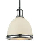 Z-lite Mason 715MP-CH Chrome 1-LIGHT Mini Pendant W/matte Opal Shade. Fixed Price $74.72.