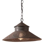 Irvins Country Tinware Shopkeeper Shade Light With Chisel Kettle Black. Fixed Price $157.45.