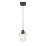 Millennium Lighting 1-LIGHT 5 In. Rubbed Bronze Mini Pendant 9731-RBZ. Fixed Price $33.79.