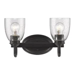 Golden Lighting 8001-BA2 Blk-sd Parrish 13-7/8"W Bathroom Black. Fixed Price $169.99.