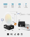 Sunco 2 4 Inch Ultra Thin Led Recessed Ceiling Pack, 5000K Daylight. Fixed Price $20.00.