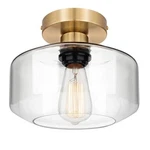 Ceiling Light Fixture Semi Flush Mount Glass Pendant Lamp Shade Gold Maxvolador. Fixed Price $46.02.