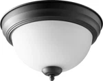Quorum International 3063-11 Light 12"W Flush Mount Bowl Noir / Satin Opal. Fixed Price $37.00.