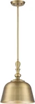 Savoy House 7-3751-1-322 Berg 1-LIGHT Pendant In Warm Brass. Fixed Price $195.00.
