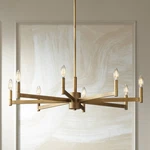 Kichler Erzo 35 1/2" Wide Natural Brass 8-LIGHT Chandelier. Fixed Price $779.99.