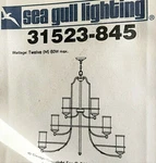Sea Gull 31523-845 Roslyn 12 Light 45IN Flemish Bronze Chandelier Ceiling. Fixed Price $629.99.