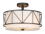 Xinbei Lighting 16 Inch Semi Flush Mount Ceiling Fixture With Metal Cag.... Fixed Price $176.49.