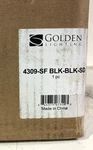 Golden Lighting Mercer 12 In. 3-LIGHT Matte Black Semi-flush Mount. Fixed Price $64.99.