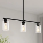 Kitchen Island Lighting, 3-LIGHT Black Lights For Dining Room Fi.... Fixed Price $144.79.