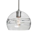 Besa Lighting Spirit Cord Pendant, Satin Nickel/clear 1JT-SPIR8CL-SN. Fixed Price $409.50.