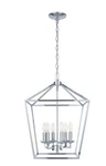 Home Decorators Col. Weyburn 6-LIGHT Polished Chrome Caged Chandelier L-0001. Fixed Price $115.00.