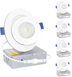 4 Pack Inch Gimbal Recessed Light With Junction Box, 90 Adjustable Direct. Fixed Price $81.23.