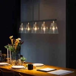 Uolfin Modern Farmhouse Gold Chandelier Black Dining W/ Seeded Glass. Fixed Price $110.67.
