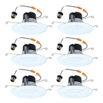 Halo 5 Inch / 6 Led Recessed Light Trim With Color Temperatures, Dimma.... Fixed Price $95.28.