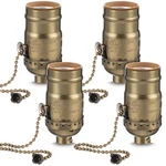 Saysurey 4 Pcs Pull Chain Lamp Socket Replacement, E26 Standard Threaded Base.... Fixed Price $18.86.