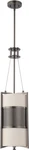 Nuvo 10"W Diesel 1-LIGHT Pendant Hazel Bronze / Khaki Fabric Shade. Fixed Price $24.44.