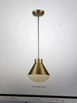 Transglobe Lighting PND-2206 Ag Antique Gold 1-LIGHT Pendant With Opal Glass New. Fixed Price $89.95.