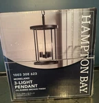 Hampton Bay Moreland 3-LIGHT Bronze Pendant Oil-rubbed Finish JQI9713A. Fixed Price $42.20.