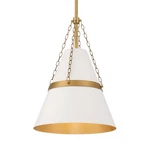 Minka Lavery Springfield 12" 1-LIGHT Pendant Off White Cream And Legacy Brass. Fixed Price $142.00.