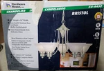 *new* Hardware House Bristol Light Chandelier 24"X15" Satin Nickel #54-4452. Fixed Price $47.98.