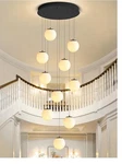 Modern Globe Chandelier For Entryway 10 Lights White. Retails $350. Fixed Price $107.00.