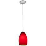 Used Access Lighting 28012-3C-BS/RED Champagne-one Glass Pendant With. Fixed Price $113.90.