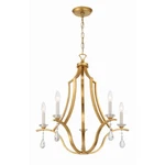 Crystorama Perry Light Chandelier, Antique Gold PER-10405-GA. Fixed Price $698.00.