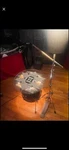 Drum Table Converted Floor Tom And High Hat Lamp. Fixed Price $400.00.