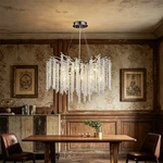 Round Chandeliers LIGHTS,SILVE,80CM,MODERN Crystal Lighting. Fixed Price $160.98.