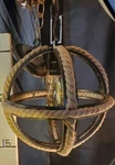 Elk Home - Natural Rope 1 Light Pendant Globe In Transitional Style. Fixed Price $42.00.