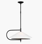 Visual Comfort Kelly Wearstler Gesture Wide Pendant, Black, KP1071MBK, $600. Fixed Price $300.00.