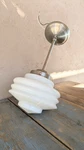 Rejuvenation Brushed Nickel Schoolhouse Pendant Light - Art Deco. Fixed Price $65.00.
