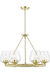 Livex Lighting 46726-12 Willow Chandelier Satin Brass New $589. Fixed Price $299.00.