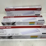 Lot Of 3 Satco 2' Led Wraparound, 5 Cct 120-277 Volt, Watt, White. Fixed Price $59.99.