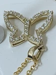 14K Butterfly Pendant Cz Stones Yellow Gold By Cal Made In Usa. Fixed Price $250.00.