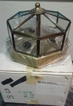 Troy C4716AB Flush Mount Fixture Antique Brass Bound Glass 3-LIGHT. Fixed Price $12.99.