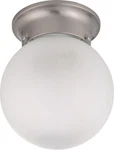Nuvo Lighting 60/3249 Nickel Single 6"W Flush Mount Ceiling Fixture. Fixed Price $24.80.